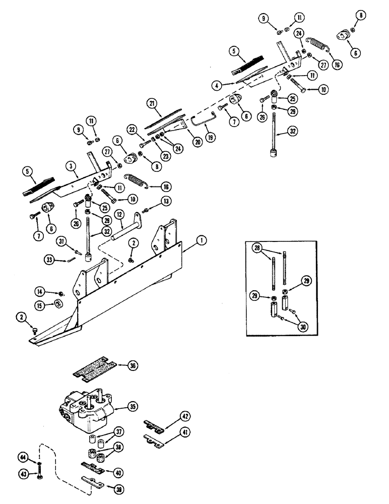 Схема запчастей Case IH 2590 - (7-232) - BRAKE PEDALS AND VALVE (07) - BRAKES