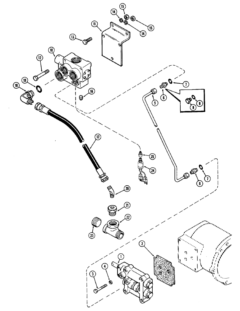 Схема запчастей Case IH 2870 - (244) - PTO CONTROL AND REGULATOR VALVES (06) - POWER TRAIN