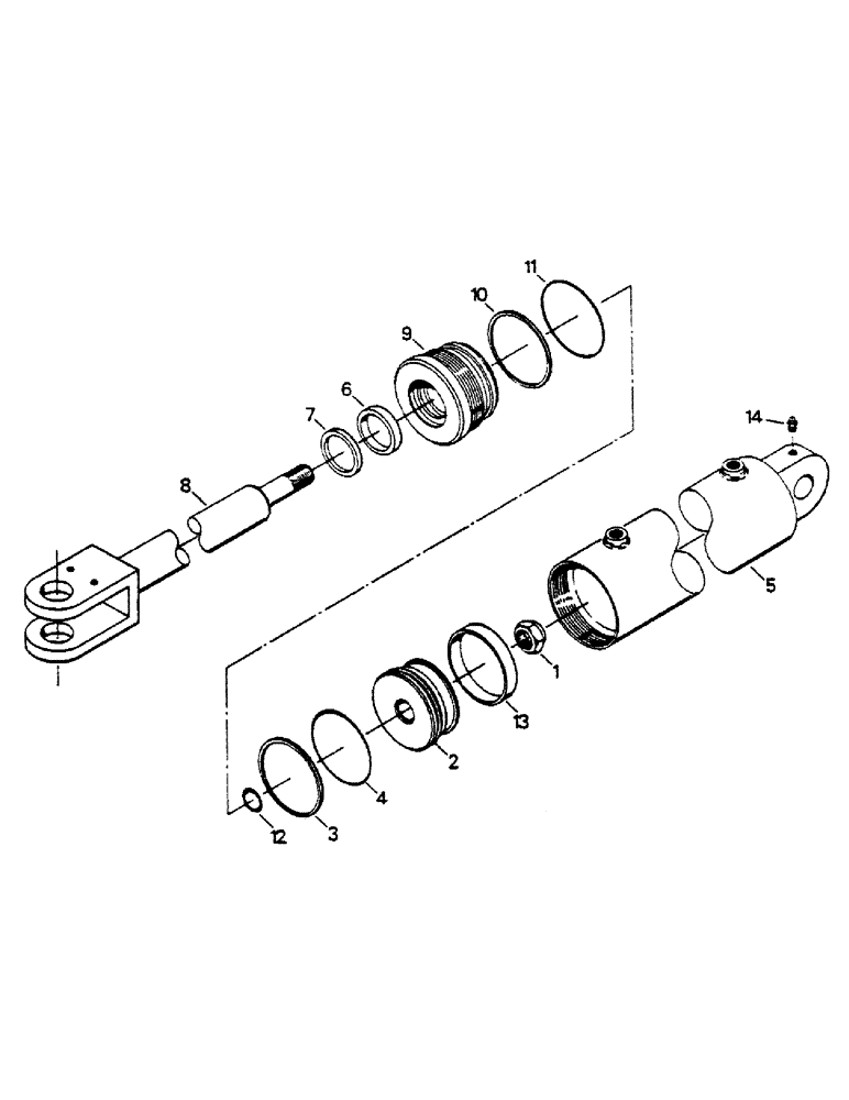 Схема запчастей Case IH 9180 - (10-03) - THREE POINT HITCH HYDRAULIC CYLINDER ASSEMBLY Options & Miscellaneous