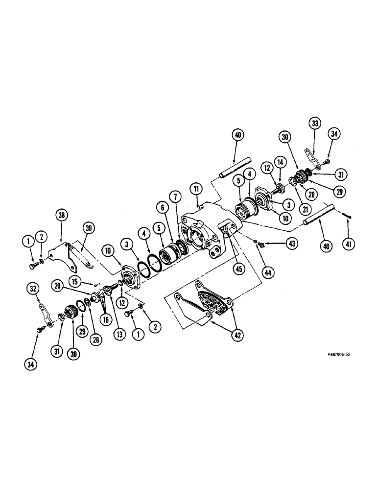 Схема запчастей Case IH STEIGER - (7-08) - BRAKE CALIPER ASSEMBLY, WITH PARK BRAKE (07) - BRAKES