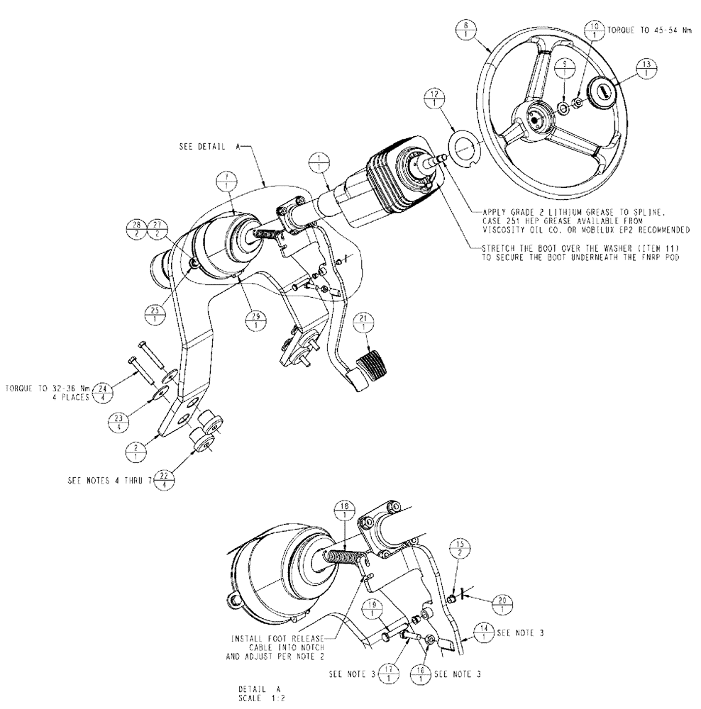 Схема запчастей Case IH TITAN 4520 - (01-013[01]) - STEERING CONTROL (10) - CAB