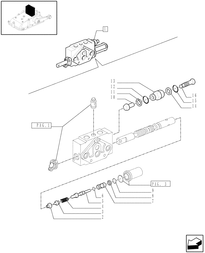 Схема запчастей Case IH JX1095N - (1.82.7/ C[02]) - DOUBLE - ACTING EXTERNAL CONTROL VALVE WITH FLOAT AND AUTOMATIC CUTOUT - BREAKDOWN - D5484 (07) - HYDRAULIC SYSTEM