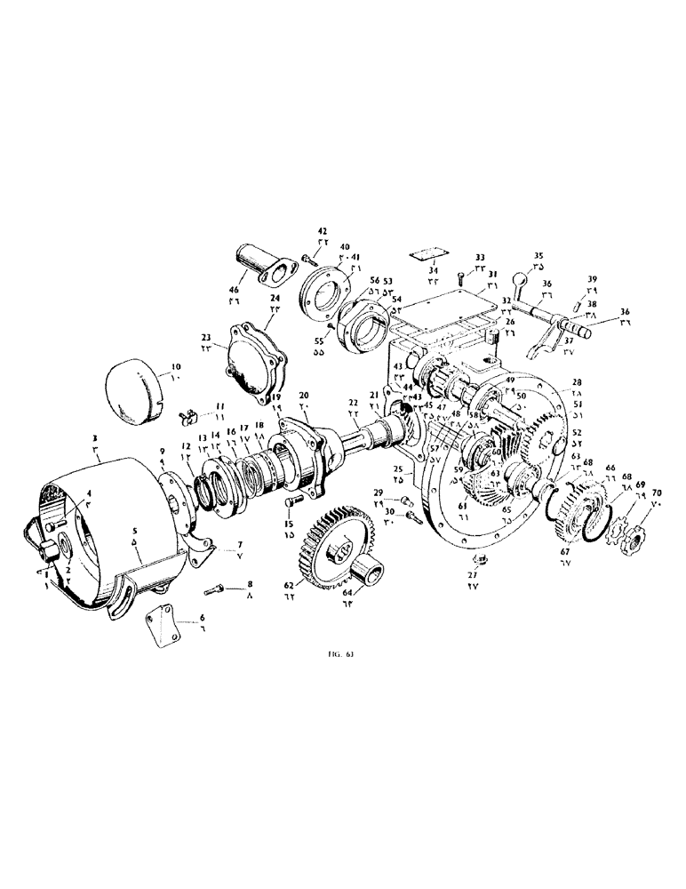 Схема запчастей Case IH 950 - (162) - P.T.O. AND BELT PULLEY (06) - POWER TRAIN