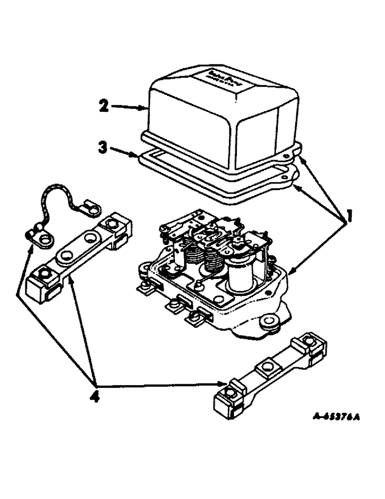 Схема запчастей Case IH 656 - (G-12) - ELECTRICAL SYSTEM, VOLTAGE REGULATOR, DELCO REMY, FARMALL TRACTORS WITH GENERATOR (06) - ELECTRICAL SYSTEMS