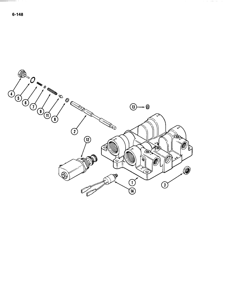 Схема запчастей Case IH 4494 - (6-148) - HYDRAULIC MANIFOLD, ELECTRIC SHIFT (06) - POWER TRAIN