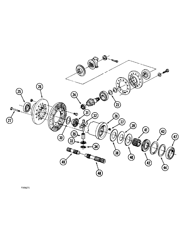 Схема запчастей Case IH 9330 - (6-074) - AXLE ASSEMBLY, DIFFERENTIAL, K693 BAR AXLE, (CONT) (06) - POWER TRAIN