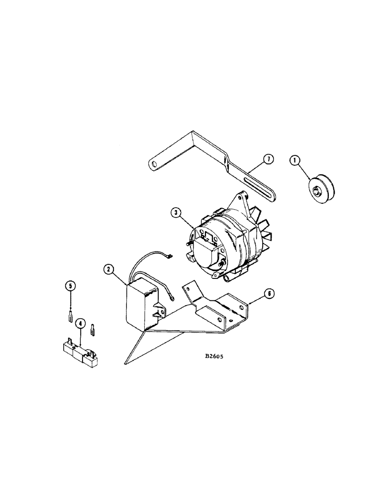 Схема запчастей Case IH 960 - (258) - ALTERNATOR CONVERSION KIT (55) - ELECTRICAL SYSTEMS