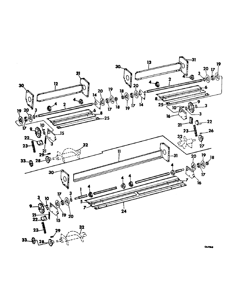 Схема запчастей Case IH 743 - (M-10) - BEATER AND BEATER DRIVE (58) - ATTACHMENTS/HEADERS