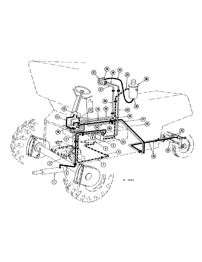 Схема запчастей Case IH 660 - (249A) - HYDRAULIC SYSTEM, NUMBER 8357001 AND AFTER 