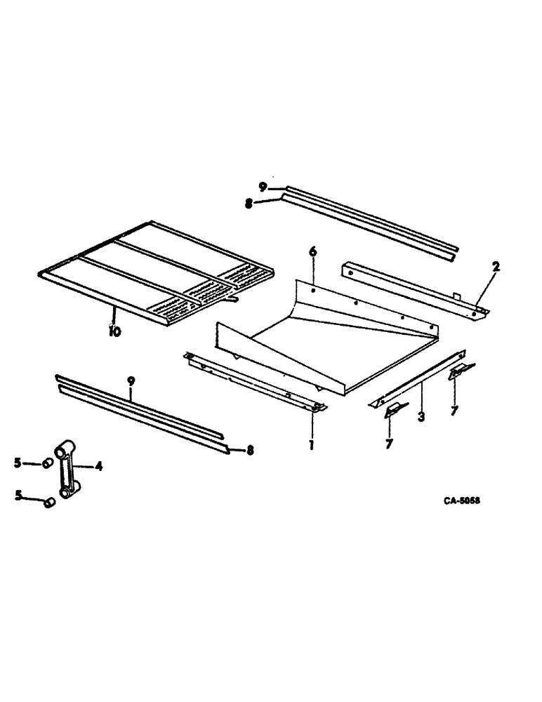 Схема запчастей Case IH 815 - (23-05) - GRAIN PAN, SHOE AND SIEVE, SHOE AND SHOE SIEVE Grain Pan, Shoe & Shoe Sieve