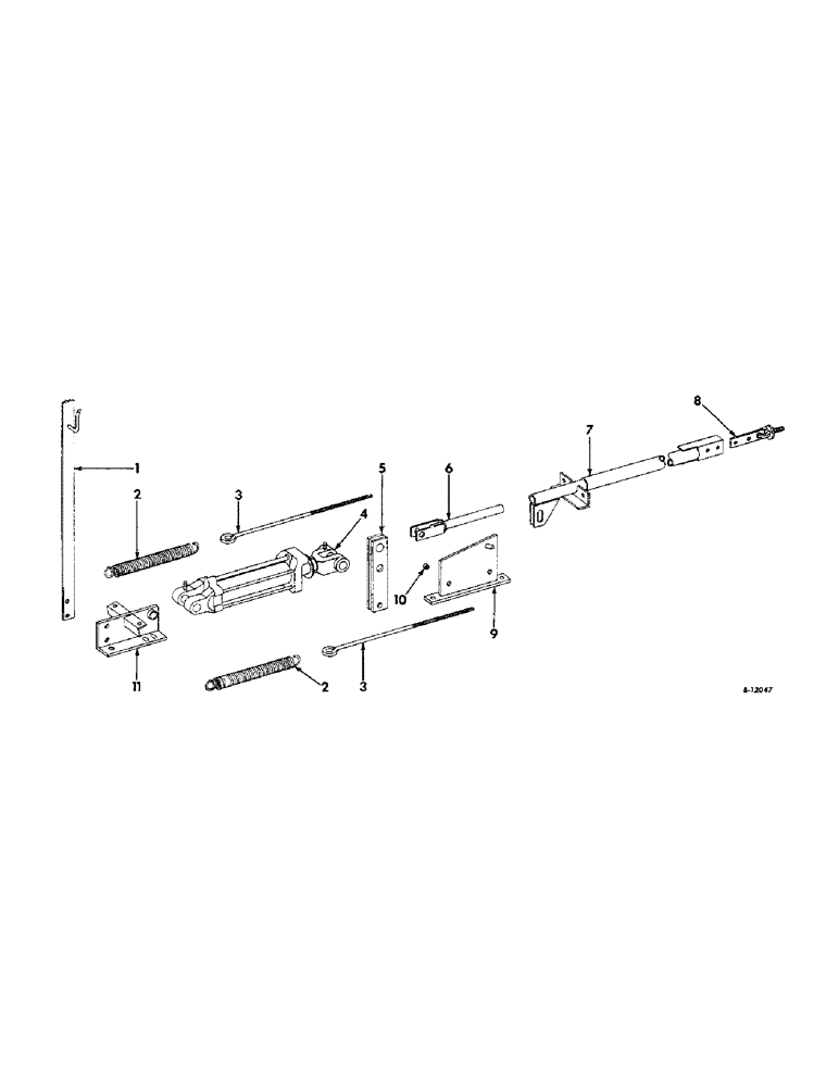 Схема запчастей Case IH 2-PR - (097) - HYDRAULIC LIFT ATTACHMENT, FOR FARMALL 300 AND 400 SERIES TRACTORS (35) - HYDRAULIC SYSTEMS