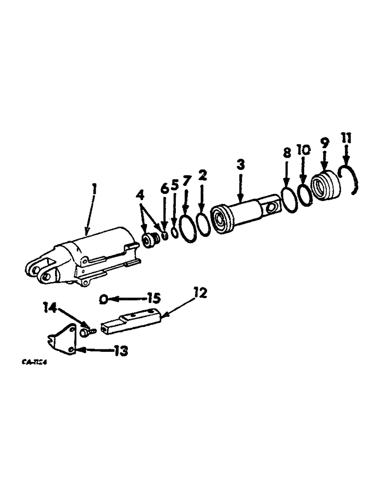 Схема запчастей Case IH 2500 - (07-013) - PUMP SERVO CYLINDER (04) - Drive Train