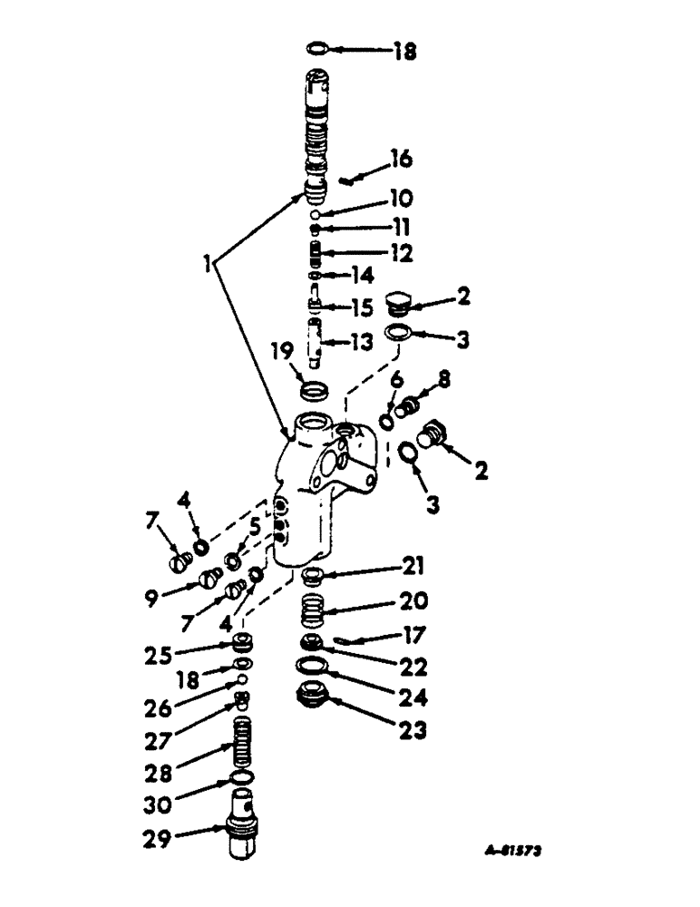 Схема запчастей Case IH 2444 - (F-15) - HYDRAULICS SYSTEM, DOUBLE ACTING AUXILIARY VALVE (07) - HYDRAULIC SYSTEM