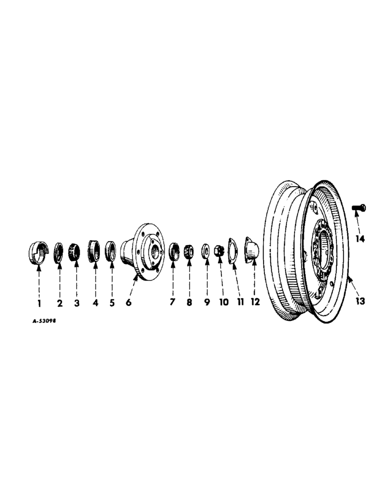 Схема запчастей Case IH 240 - (190) - CHASSIS, DUAL FRONT WHEELS, FARMALL AND INTERNATIONAL 240 TRACTORS (12) - CHASSIS