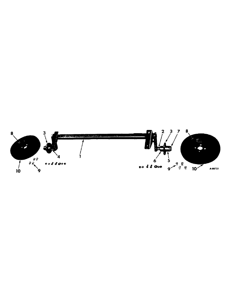 Схема запчастей Case IH VARIOUS - (B-152) - AXLE, HUB AND WHEEL 