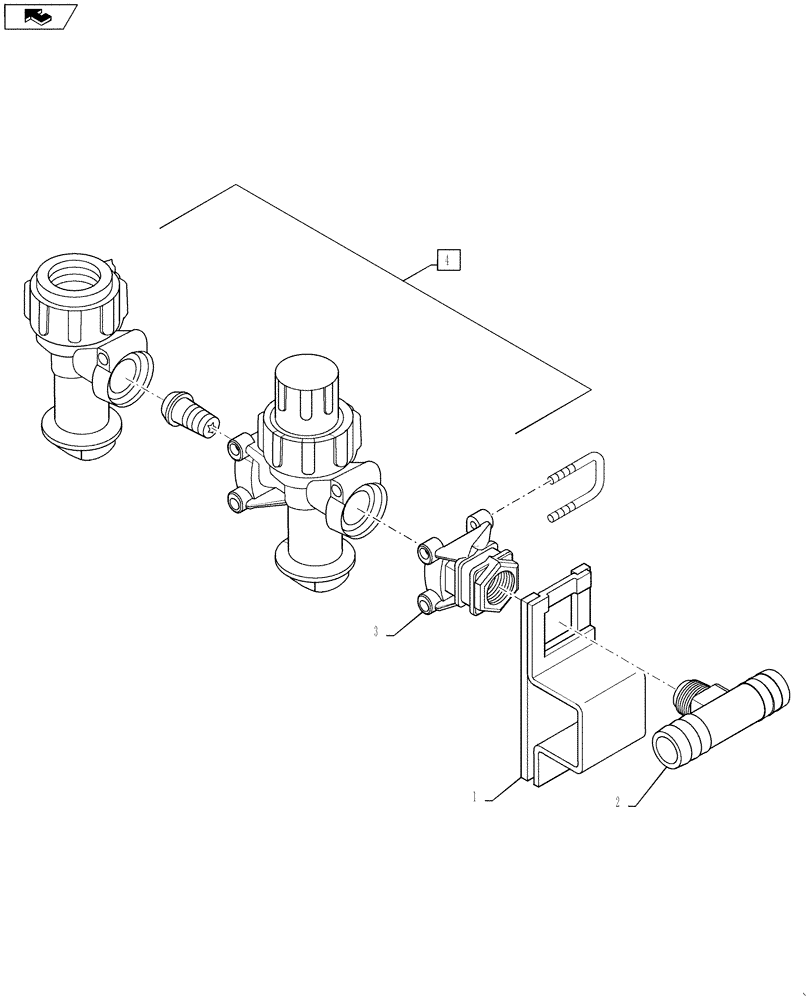 Схема запчастей Case IH 4420 - (11-075[01]) - 2-WAY WILGER, ASSEMBLY Options