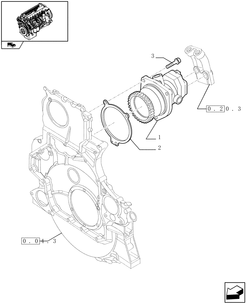 Схема запчастей Case IH F3CE0684C E002 - (0.20.1) - FUEL PUMP & RELATED PARTS (504053973) 