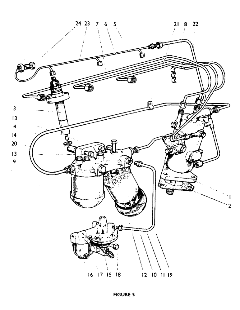 Схема запчастей Case IH 880E - (12) - INJECTION PUMP AND FUEL SYSTEM (01) - ENGINE