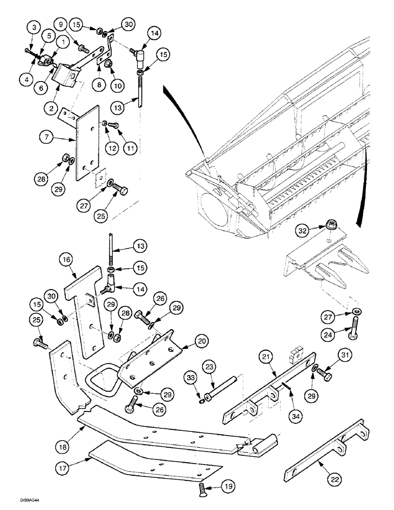 Схема запчастей Case IH 1030 - (5-1[01]) - FIELD TRACKER (55) - ELECTRICAL SYSTEMS