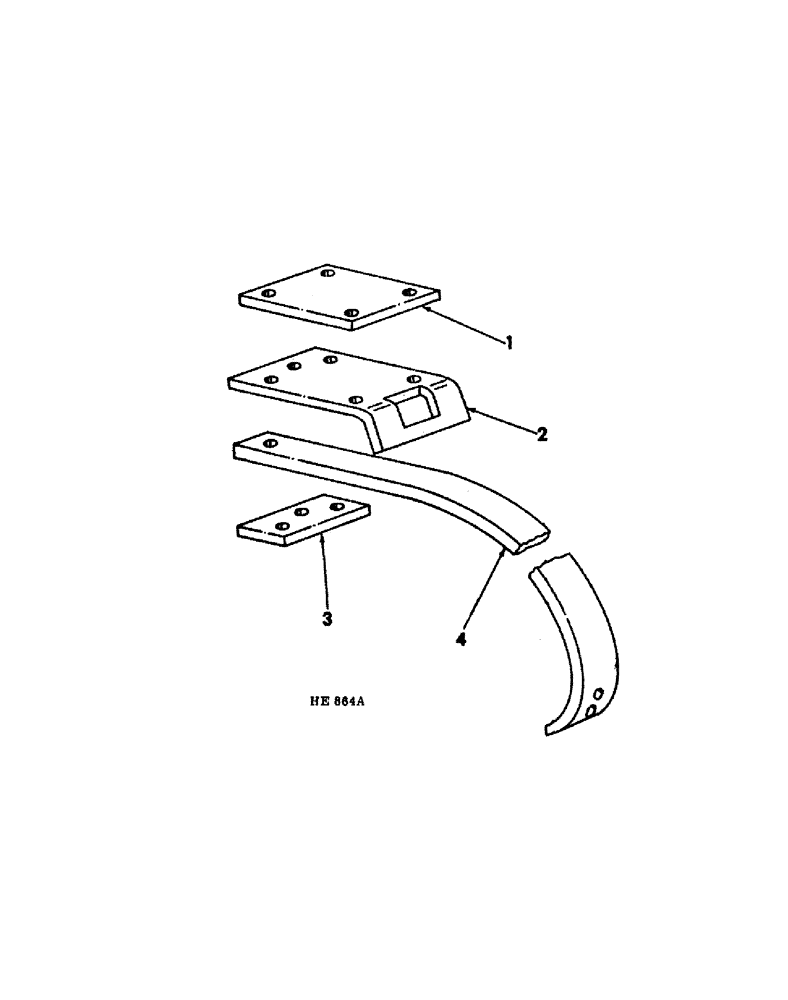 Схема запчастей Case IH 55 - (13-07) - RIGID CLAMP AND SHANK 