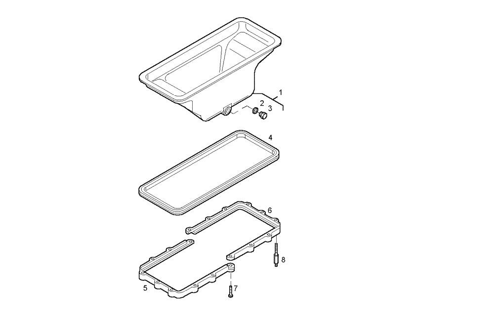 Схема запчастей Case IH F3AE0684D B001 - (0420.156) - OIL SUMP 