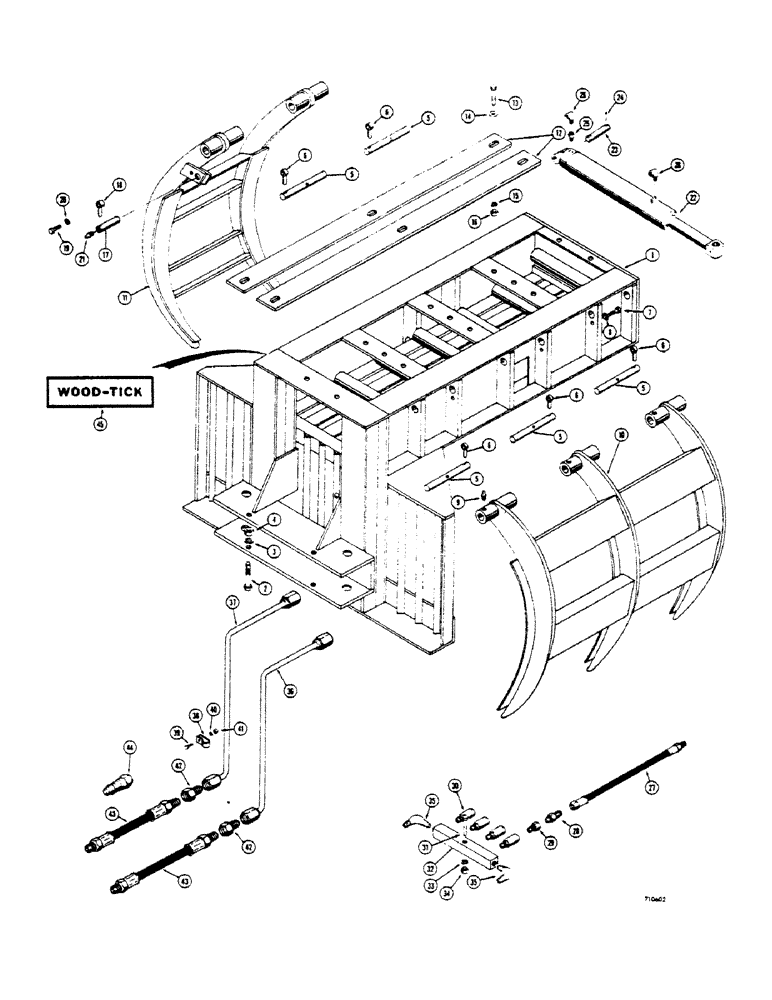 Схема запчастей Case IH 1529 - (204) - WOOD-TICK (89) - TOOLS