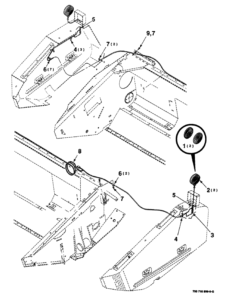 Схема запчастей Case IH SC416 - (4-02) - ELECTRICAL ASSEMBLY, FLASHER LIGHT (09) - CHASSIS