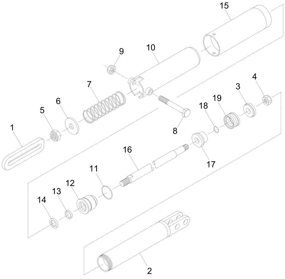 Схема запчастей Case IH A7700 - (B02.02[01]) - Hydraulic Cylinder {Cropdivider Arms Std&45°} (07) - HYDRAULICS