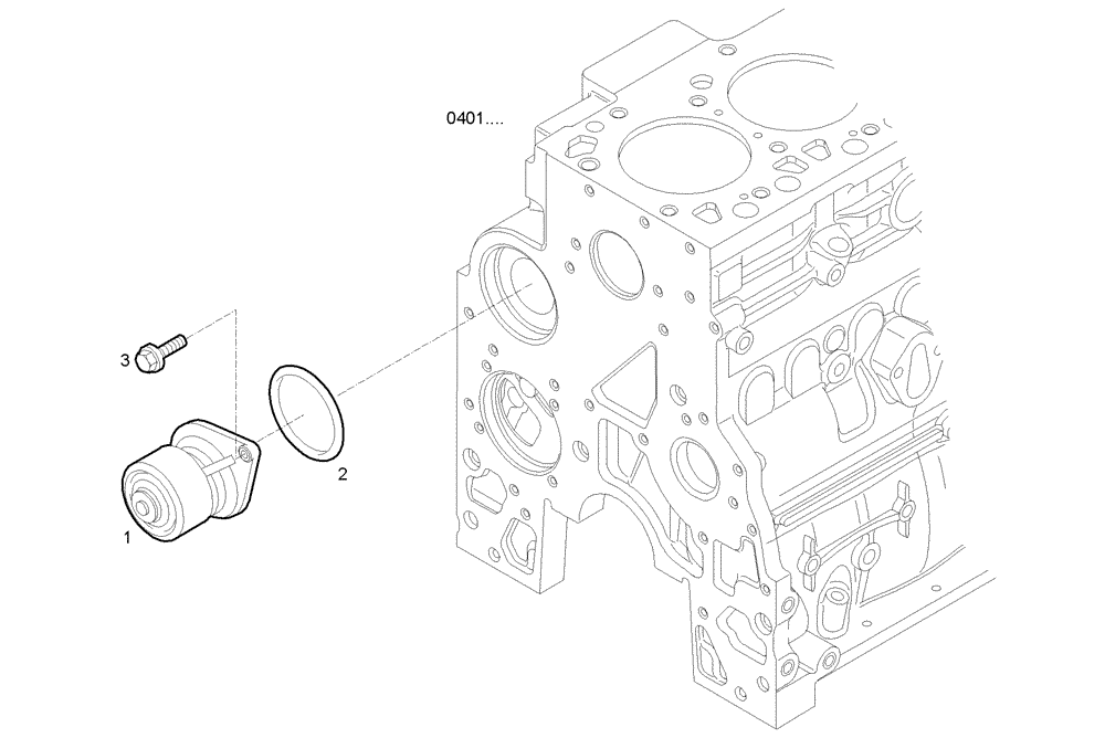 Схема запчастей Case IH F4CE0304A D600 - (3201.017) - WATER PUMP 