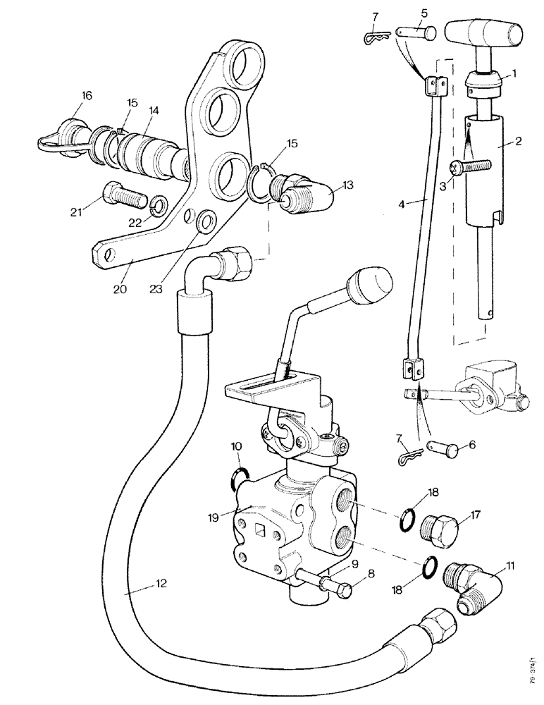 Схема запчастей Case IH 1490 - (K15-1) - THREE-WAY VALVE UNIT, NOT NORTH AMERICA, LOW PROFILE, HIGH PLATFORM, CAB MODEL (07) - HYDRAULICS