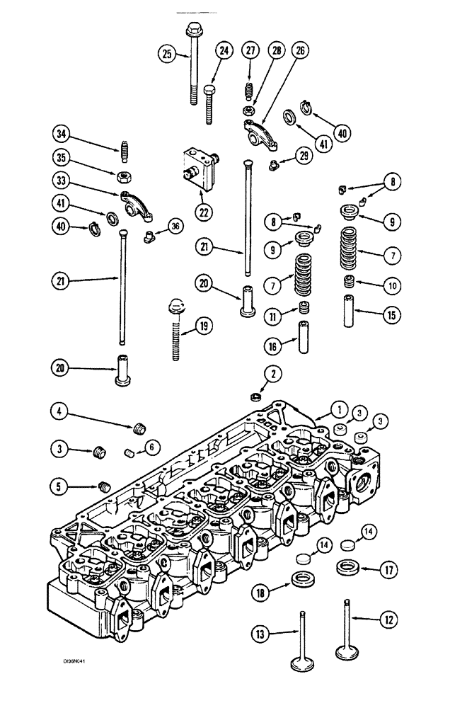 Схема запчастей Case IH SPX3185 - (054) - ENGINE, VALVE MECHANISM (10) - ENGINE