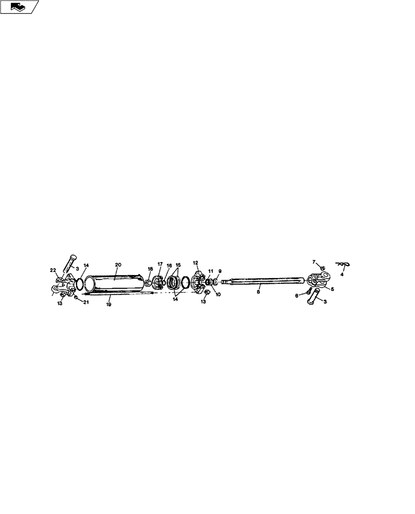 Схема запчастей Case IH H-SERIES - (35.100.01) - HYDRAULIC CYLINDER - 4" X 16" (35) - HYDRAULIC SYSTEMS