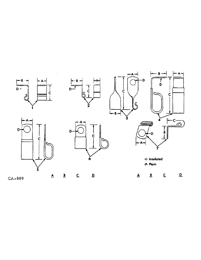 Схема запчастей Case IH 674 - (08-14) - ELECTRICAL, CLIPS (06) - ELECTRICAL