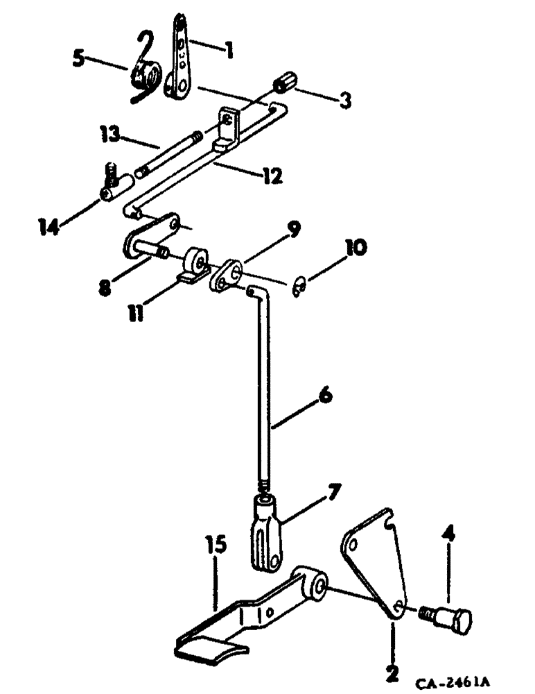 Схема запчастей Case IH 884 - (12-16) - FOOT PEDAL ACCELERATOR, LINKAGE TYPE, INBOARD MOUNTED PEDAL Power