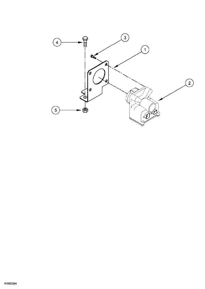 Схема запчастей Case IH AFS - (03-24) - IMPLEMENT CONNECTOR MOUNTING (55) - ELECTRICAL SYSTEMS