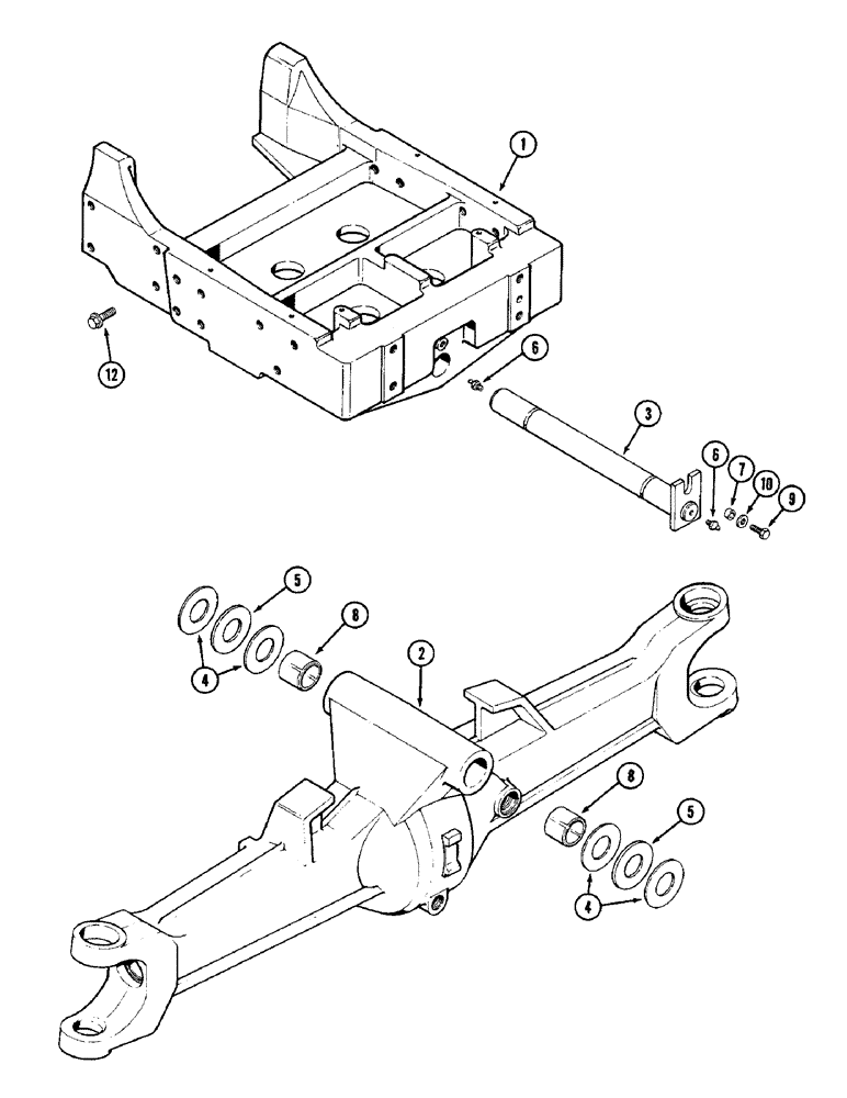 Схема запчастей Case IH 3294 - (5-132) - FRONT AXLE AND SUPPORT, ZF AXLE (05) - STEERING