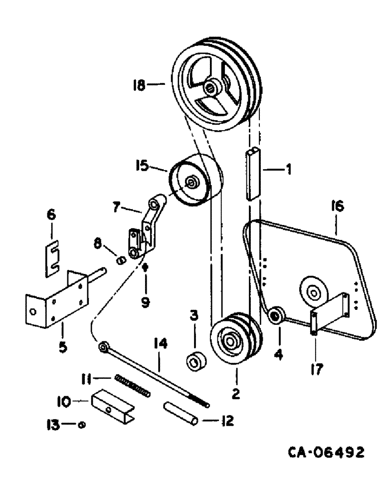 Схема запчастей Case IH 1470 - (20-15) - SEPARATOR, STRAW CHOPPER DRIVE Separation