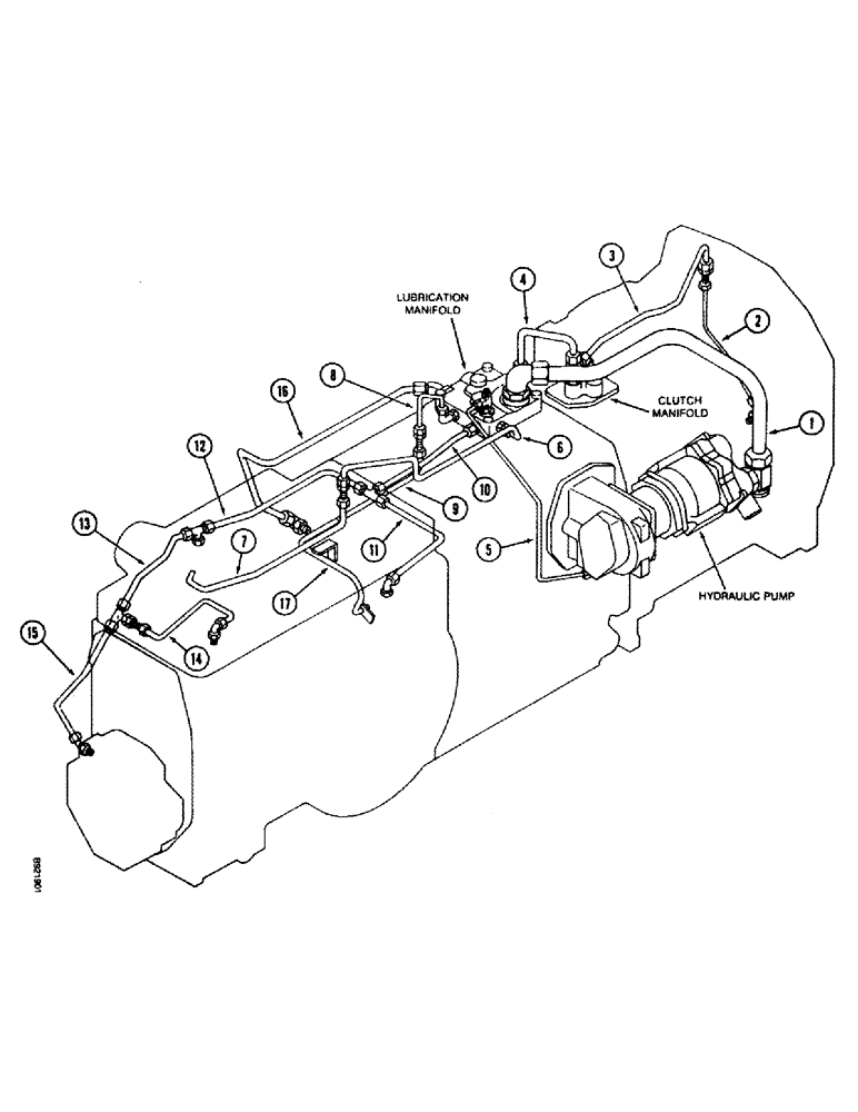 Схема запчастей Case IH 7110 - (1-18) - PICTORIAL INDEX, LUBRICATION HYDRAULICS, PRIOR TO TRANSMISSION SERIAL NUMBER AJB0044915 (00) - PICTORIAL INDEX