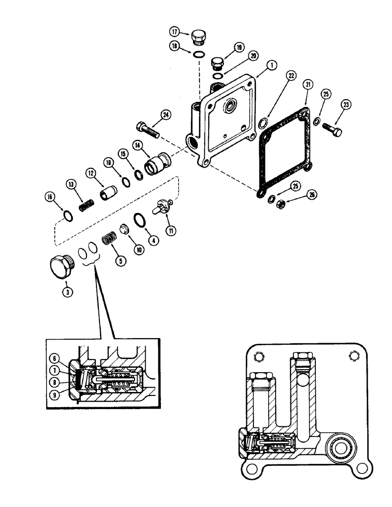 Схема запчастей Case IH 930-SERIES - (147A) - PILOT RELIEF VALVE, USED W/ HITCH & W/O REMOTES, USED PRIOR TO TRANS. S/N 2219218, KINGSTON PRODUCTS (08) - HYDRAULICS