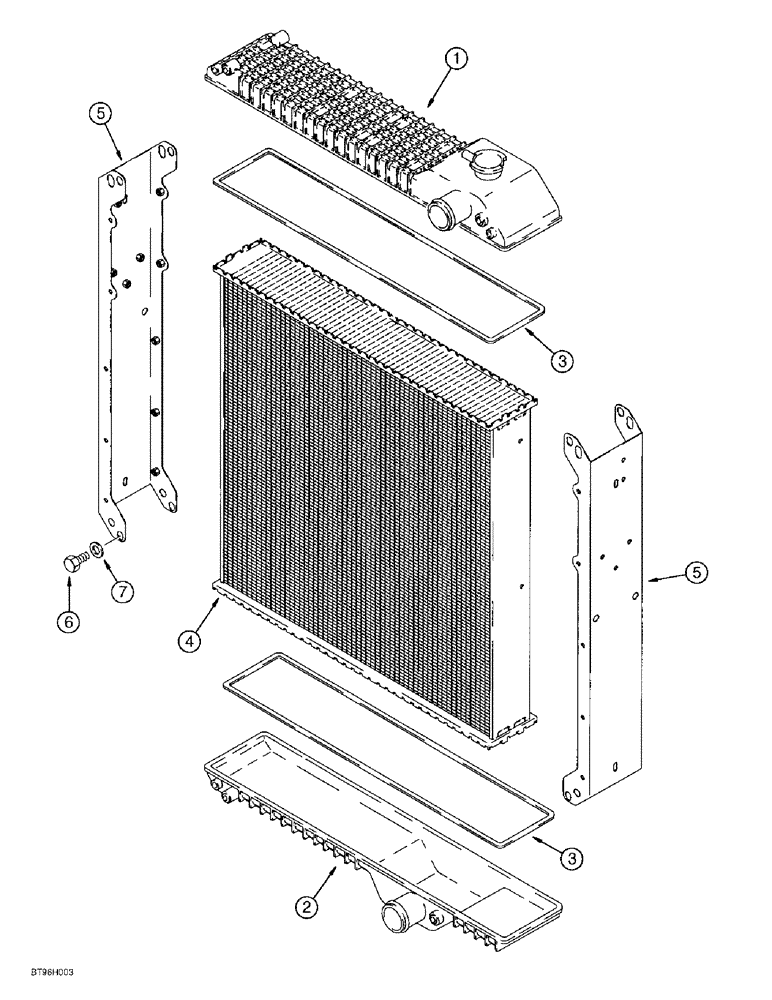 Схема запчастей Case IH 8940 - (2-006) - RADIATOR ASSEMBLY (02) - ENGINE