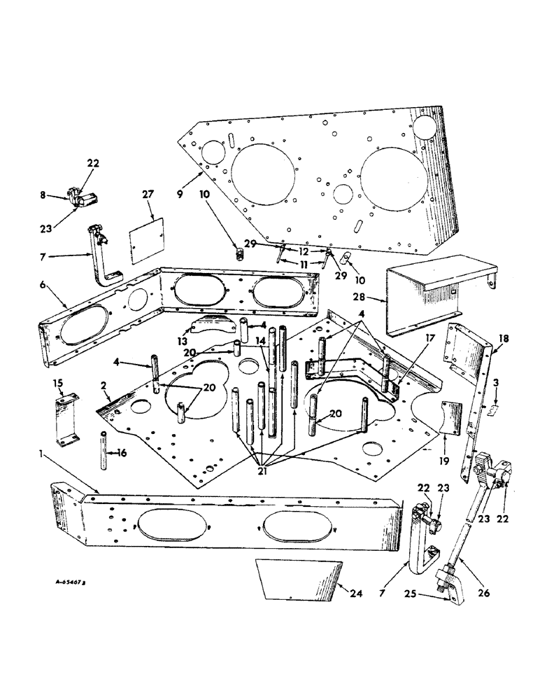 Схема запчастей Case IH 420 - (010) - PICKER DRUM TOP PLATE AND HOUSING (60) - PRODUCT FEEDING