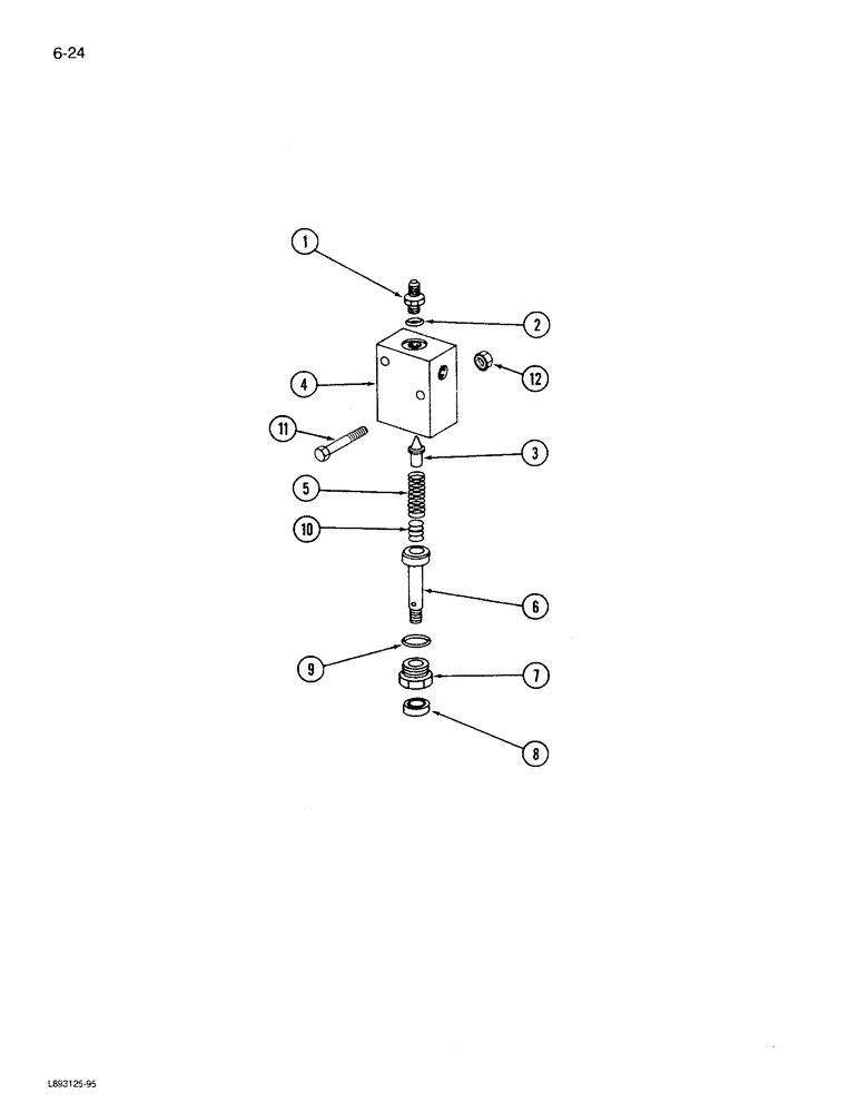 Схема запчастей Case IH 1680 - (6-024) - FOOT-N-INCH VALVE ASSEMBLY (03) - POWER TRAIN