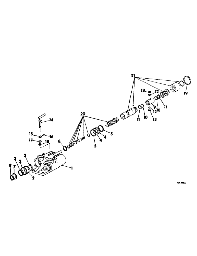 Схема запчастей Case IH 4166 - (10-17) - HYDRAULICS, FEMALE COUPLER (07) - HYDRAULICS