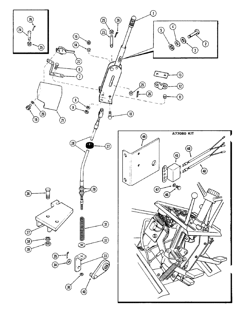 Схема запчастей Case IH 2470 - (140) - PARKING BRAKE (06) - POWER TRAIN