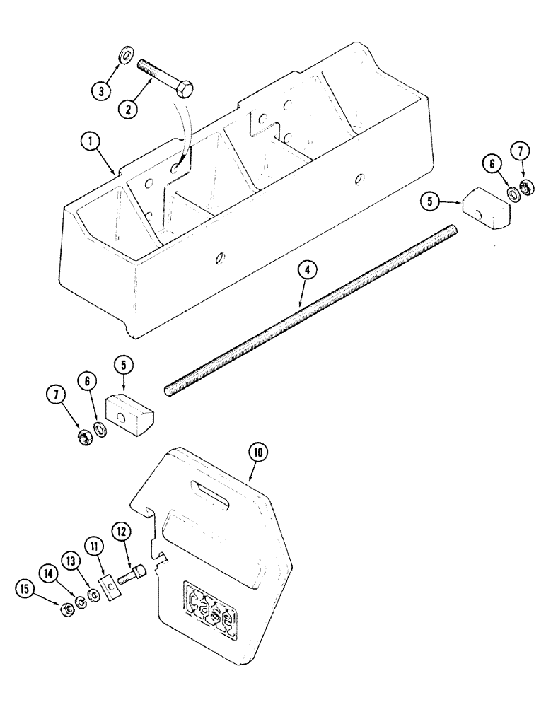 Схема запчастей Case IH 2594 - (9-018) - FRONT END WEIGHTS AND SUPPORT (09) - CHASSIS/ATTACHMENTS