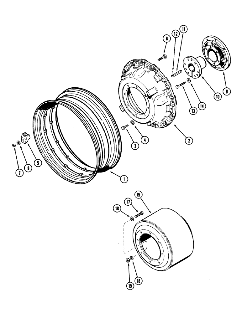 Схема запчастей Case IH 2594 - (6-082) - DUAL REAR WHEELS (06) - POWER TRAIN