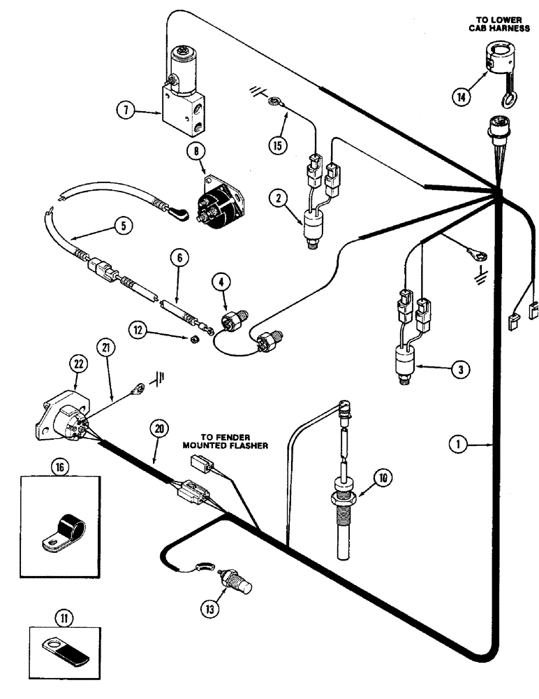 Схема запчастей Case IH 3294 - (4-068) - TRANSMISSION HARNESS (04) - ELECTRICAL SYSTEMS