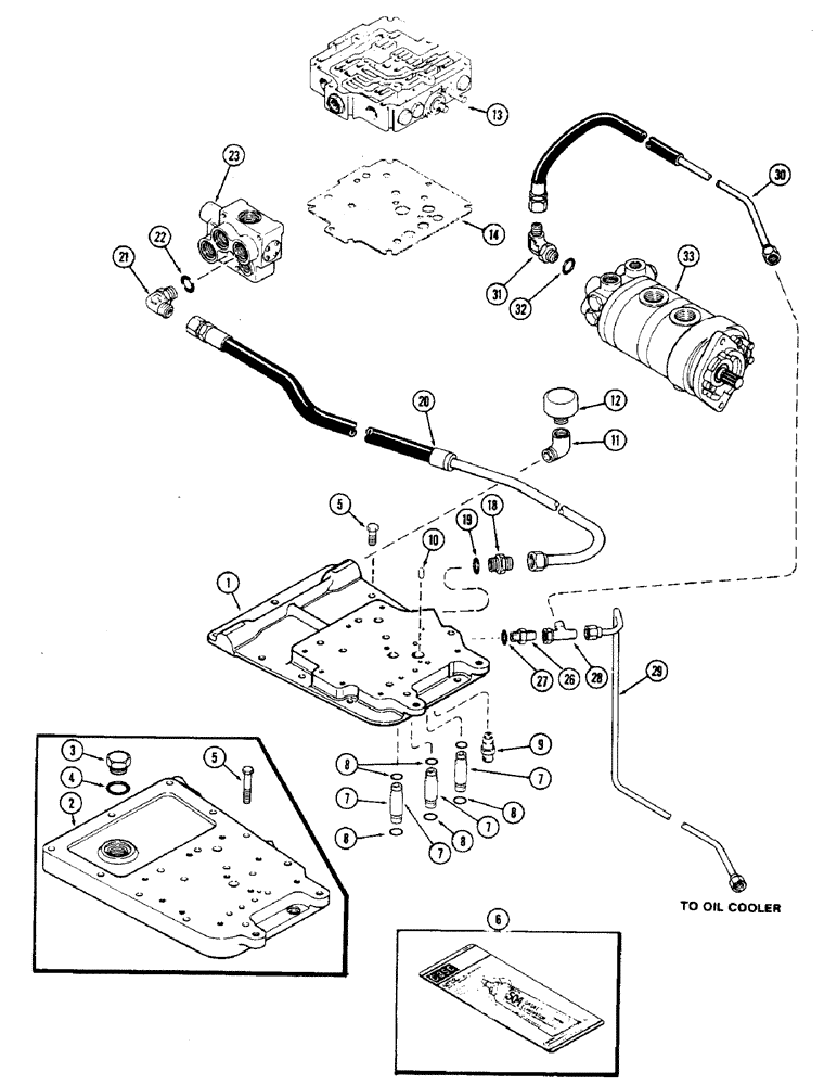 Схема запчастей Case IH 2870 - (256) - TRANSMISSION TOP COVER AND TUBES (06) - POWER TRAIN