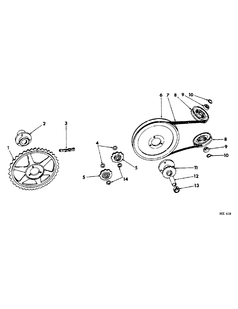 Схема запчастей Case IH 201 - (A-113) - REEL CHAIN DRIVE, PEA BAR PLATFORM, NOT CANVAS OR AUGER PLATFORM (58) - ATTACHMENTS/HEADERS