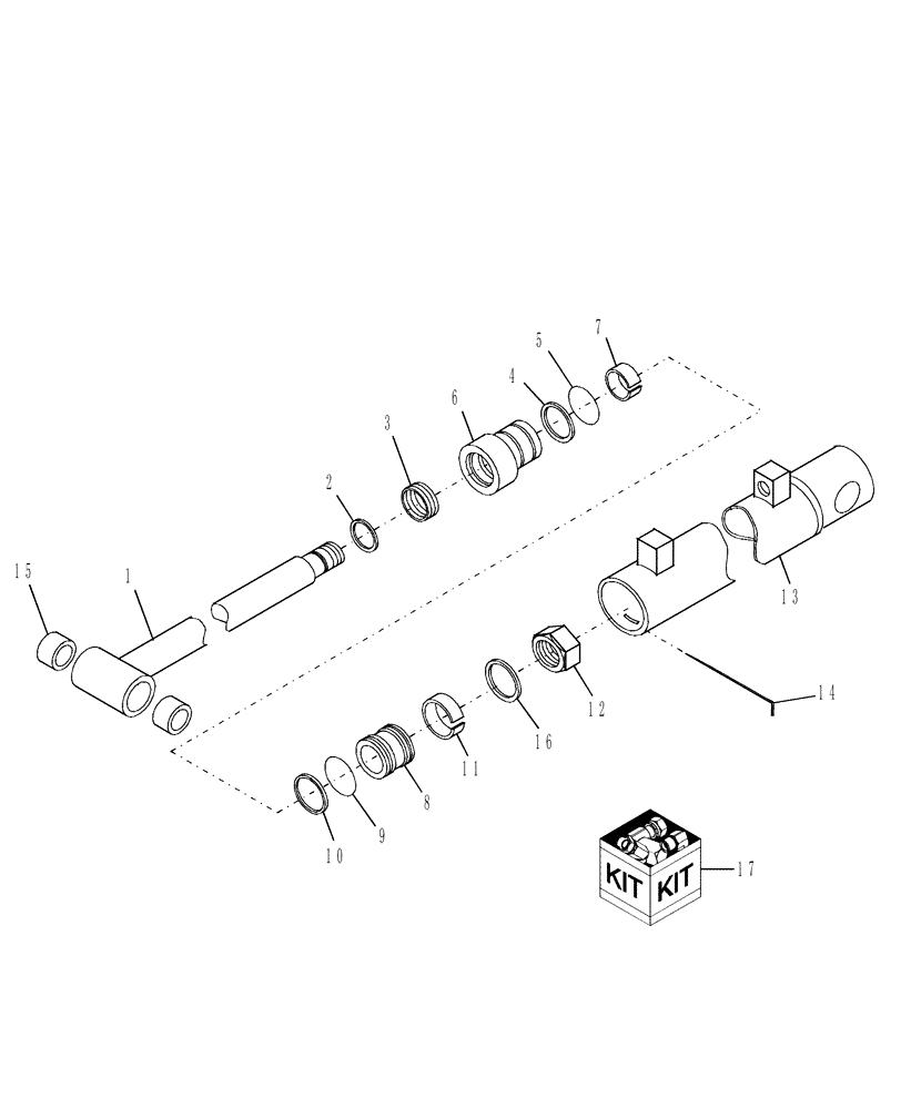 Схема запчастей Case IH 716735016 - (54) - BOOM CYLINDER 